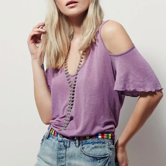 🌟Free People Cold Shoulder Top🌟 - Picture 3 of 3